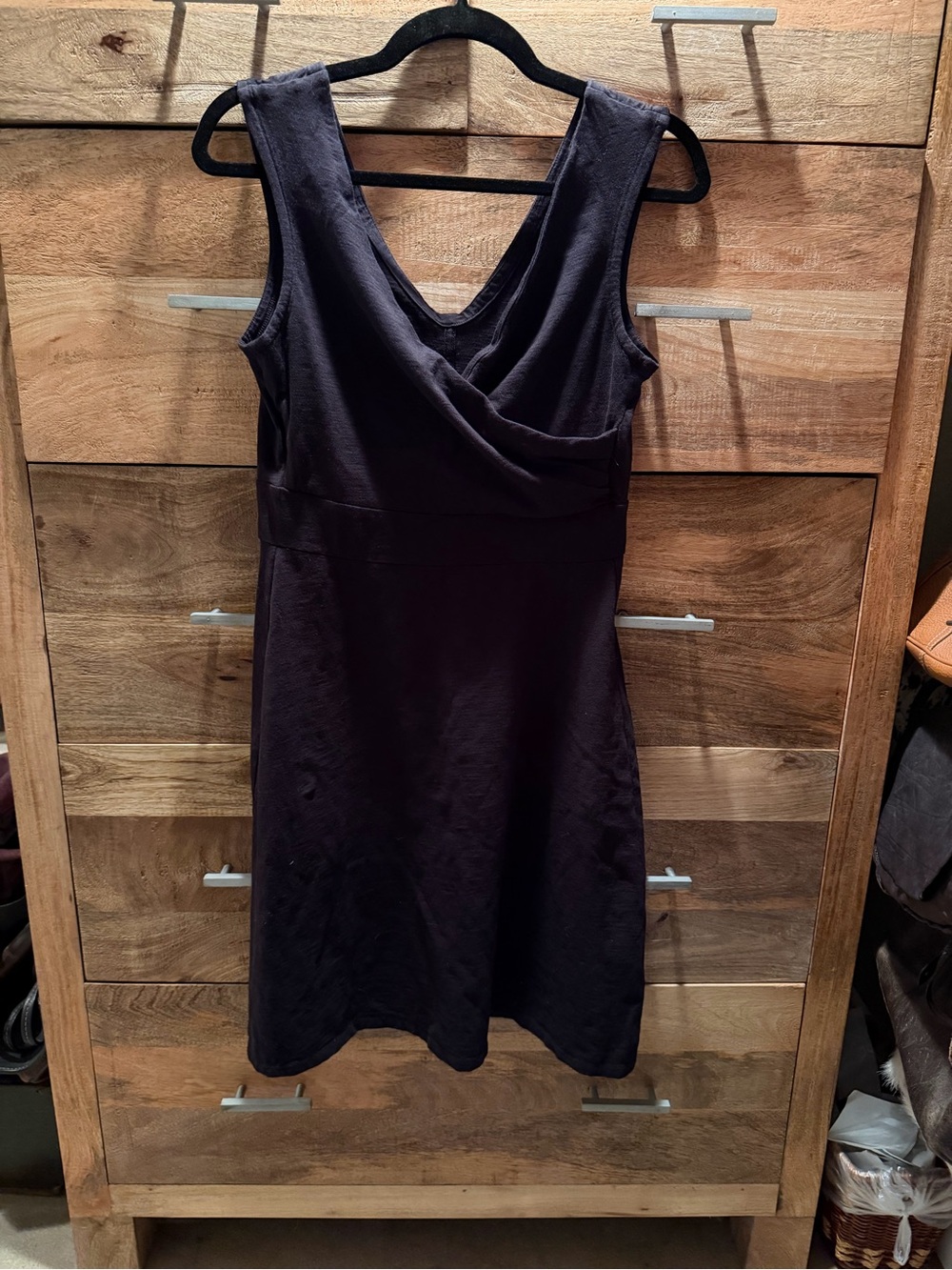 Patagonia Black Tank Wrap Dress